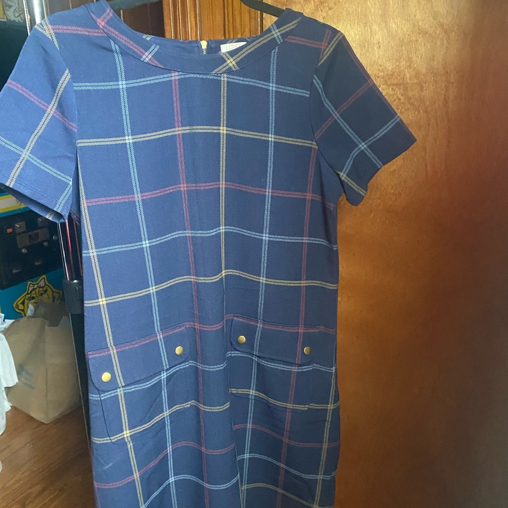 J Crew Plaid Dress Size 6
